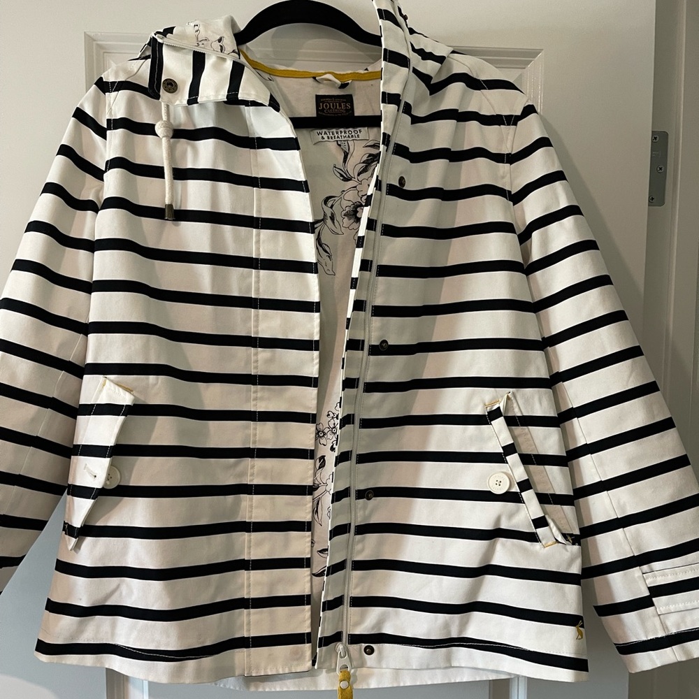 Joules Stripe Rain Jacket